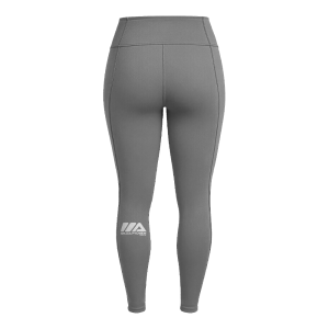 Calça Legging Feminina Cinza com Logo Adaptogen - Tam P