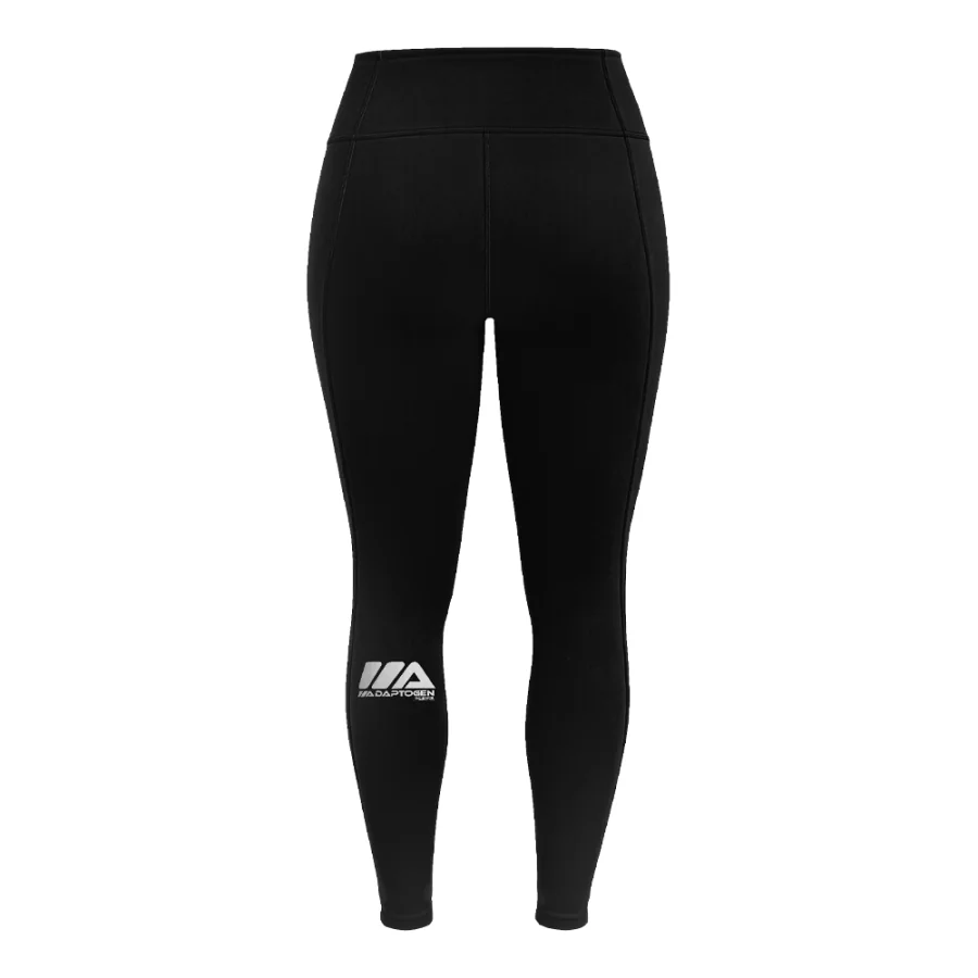 Calça Legging Feminina Preta com Logo Adaptogen