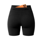 Short Preto Feminino Adaptogen Poliamida com Bolso Atrás