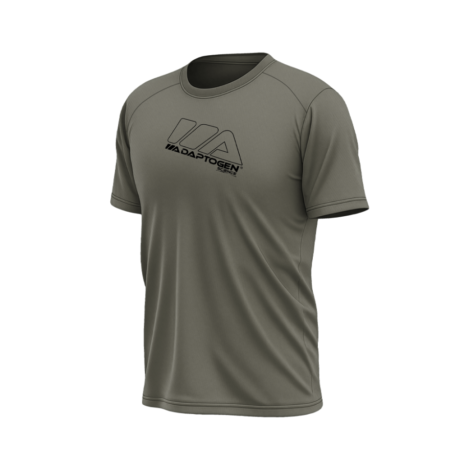 Camiseta Masculina Reglan Cinza Adaptogen