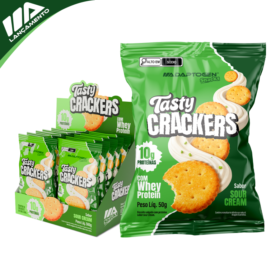 Tasty Crackers Sour Cream 50g – 10 un