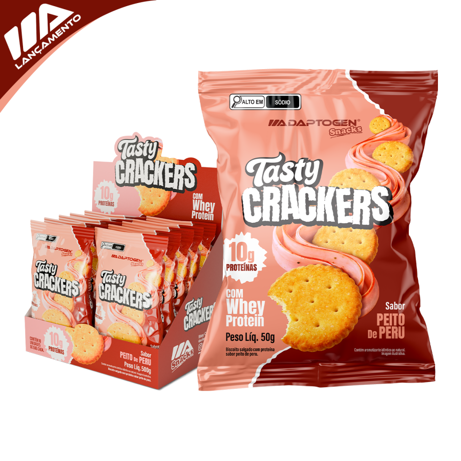 Tasty Crackers Peito de Peru 50g – 10 un