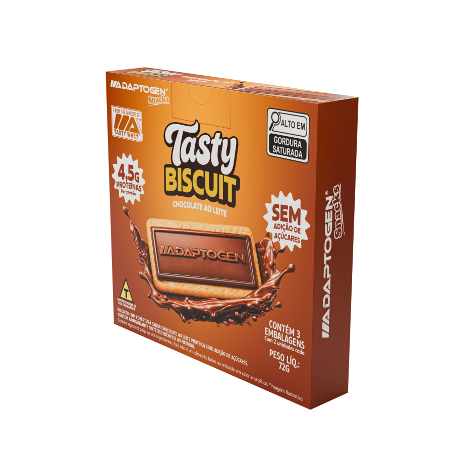 Tasty Biscuit Chocolate ao Leite 72g – 6 un